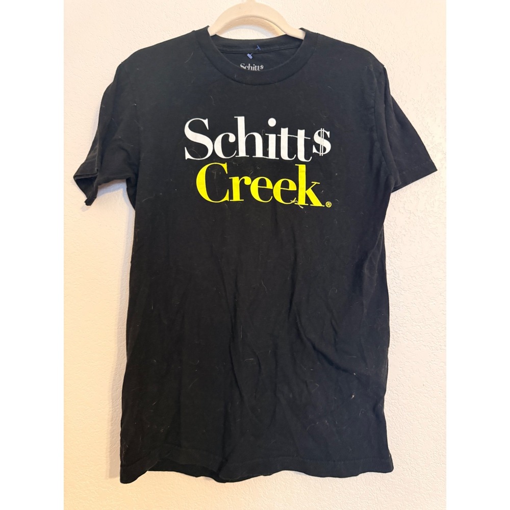Schitts Creek Mens Graphic T-Shirt Black Short Sleeve Logo Tee Size M 2020 NARBC